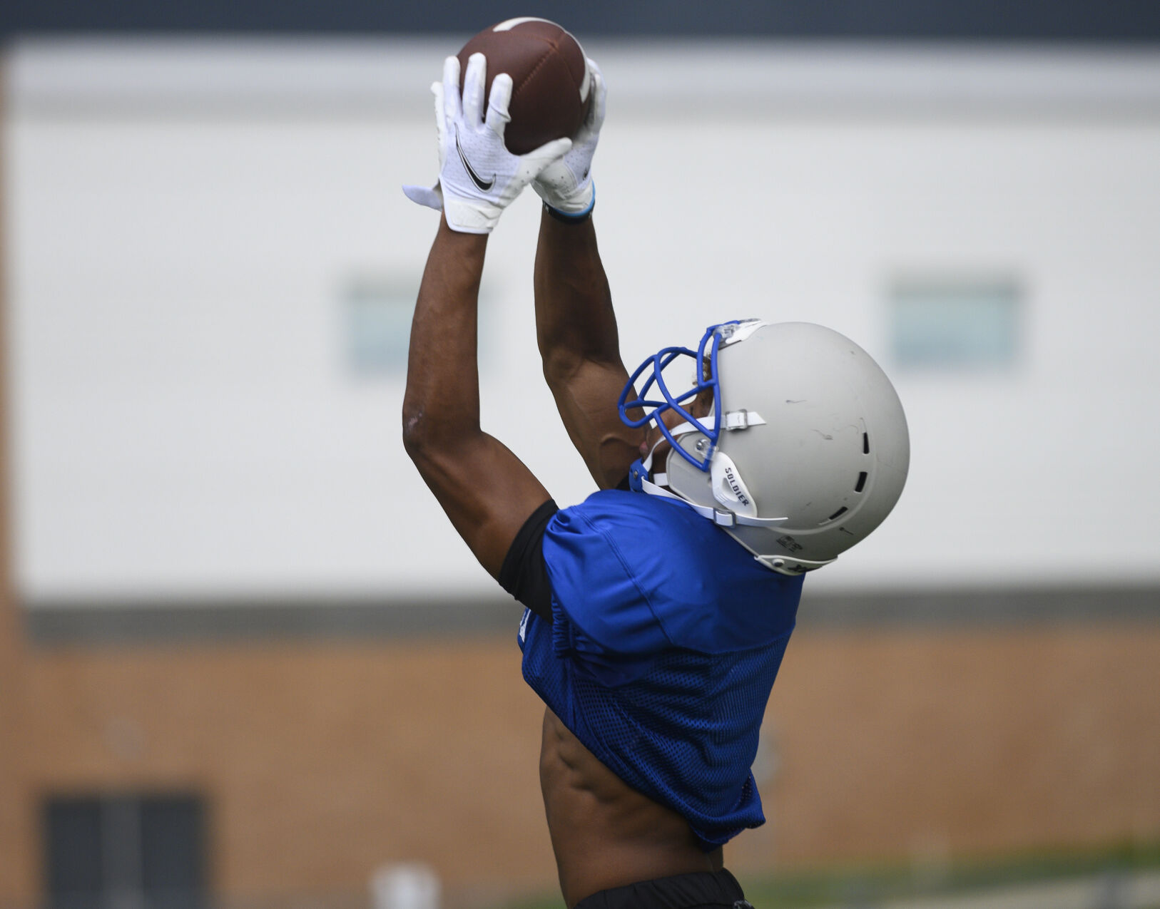 Lutheran St. Charles football practice